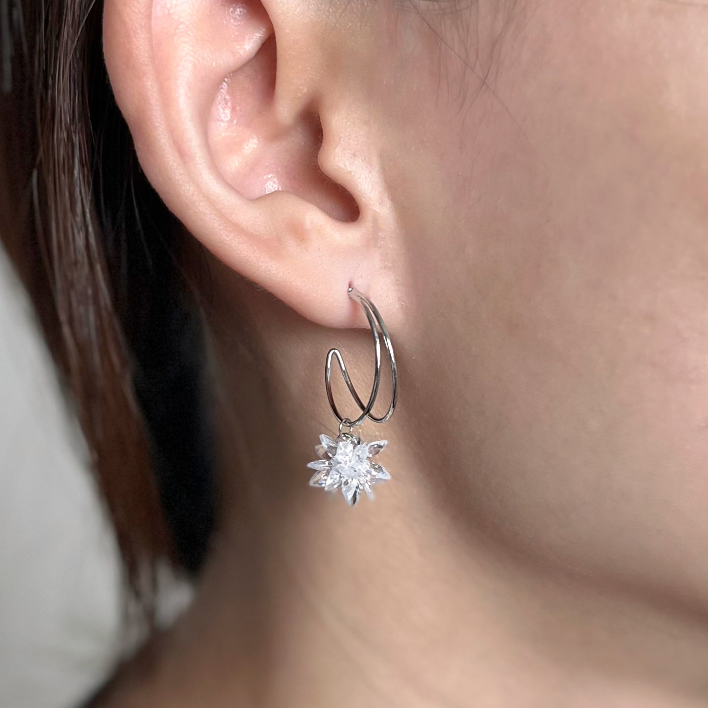 Akira Silver Hoops