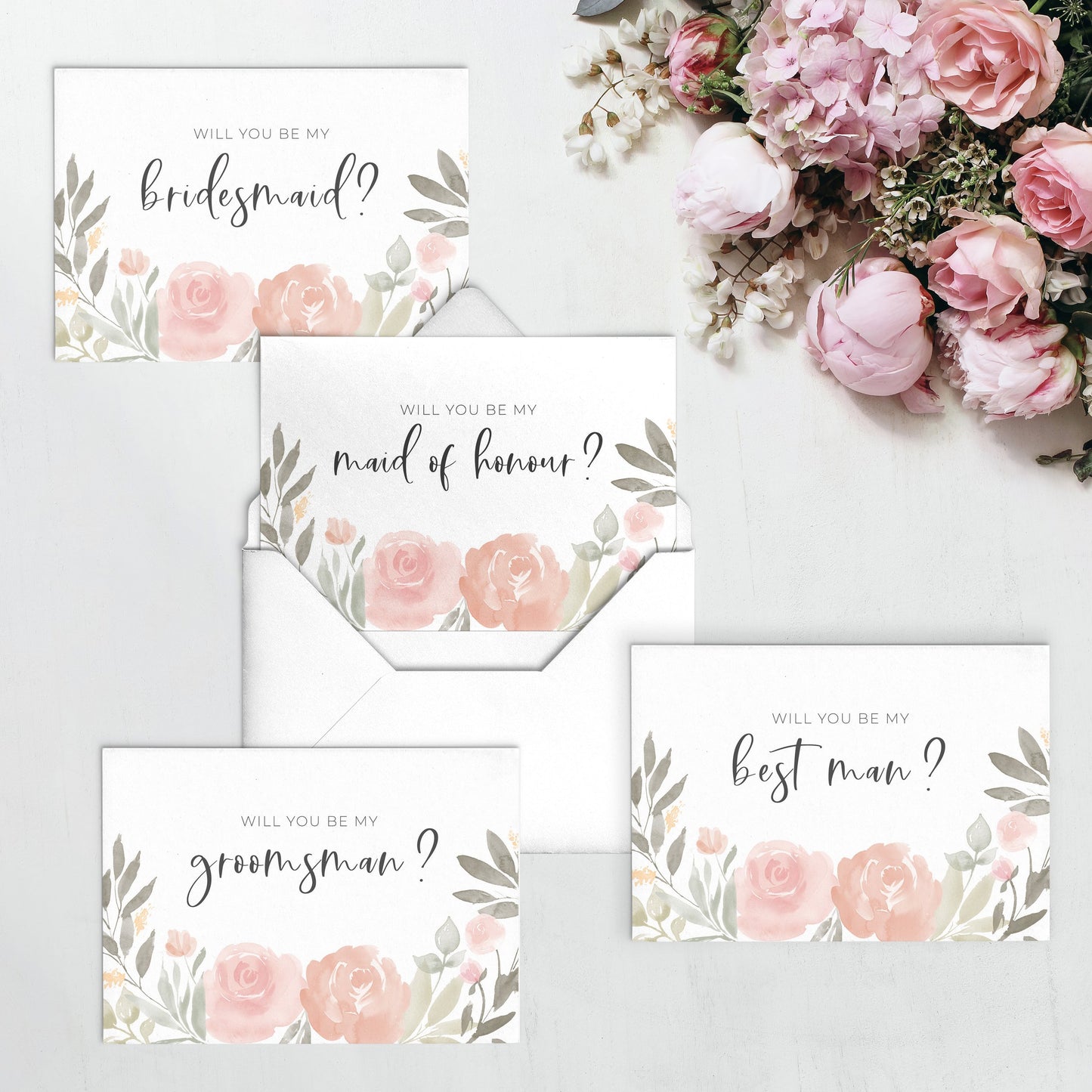 Bridal Party Bridesmaid Groomsman | Proposal Card