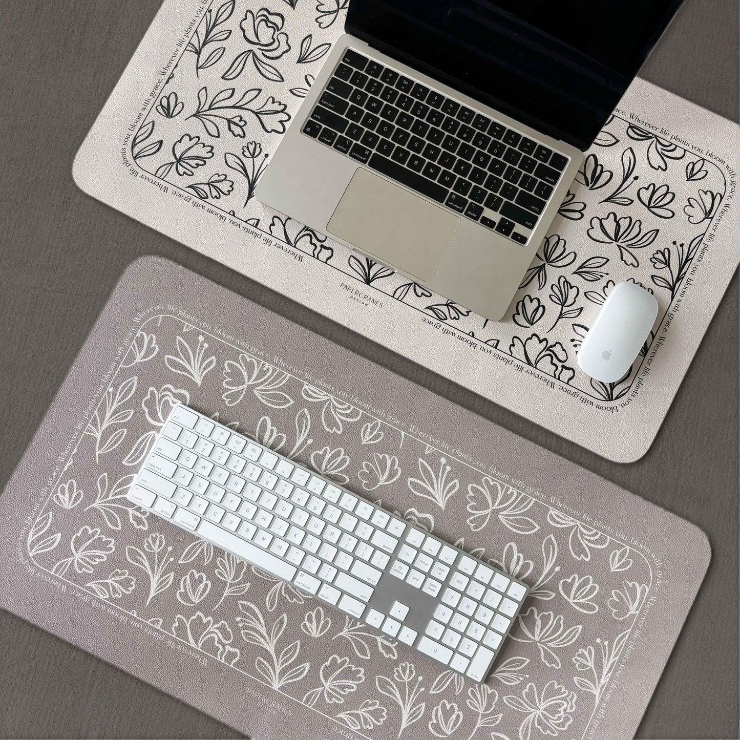 Ethereal Blooms Large Desk Pad