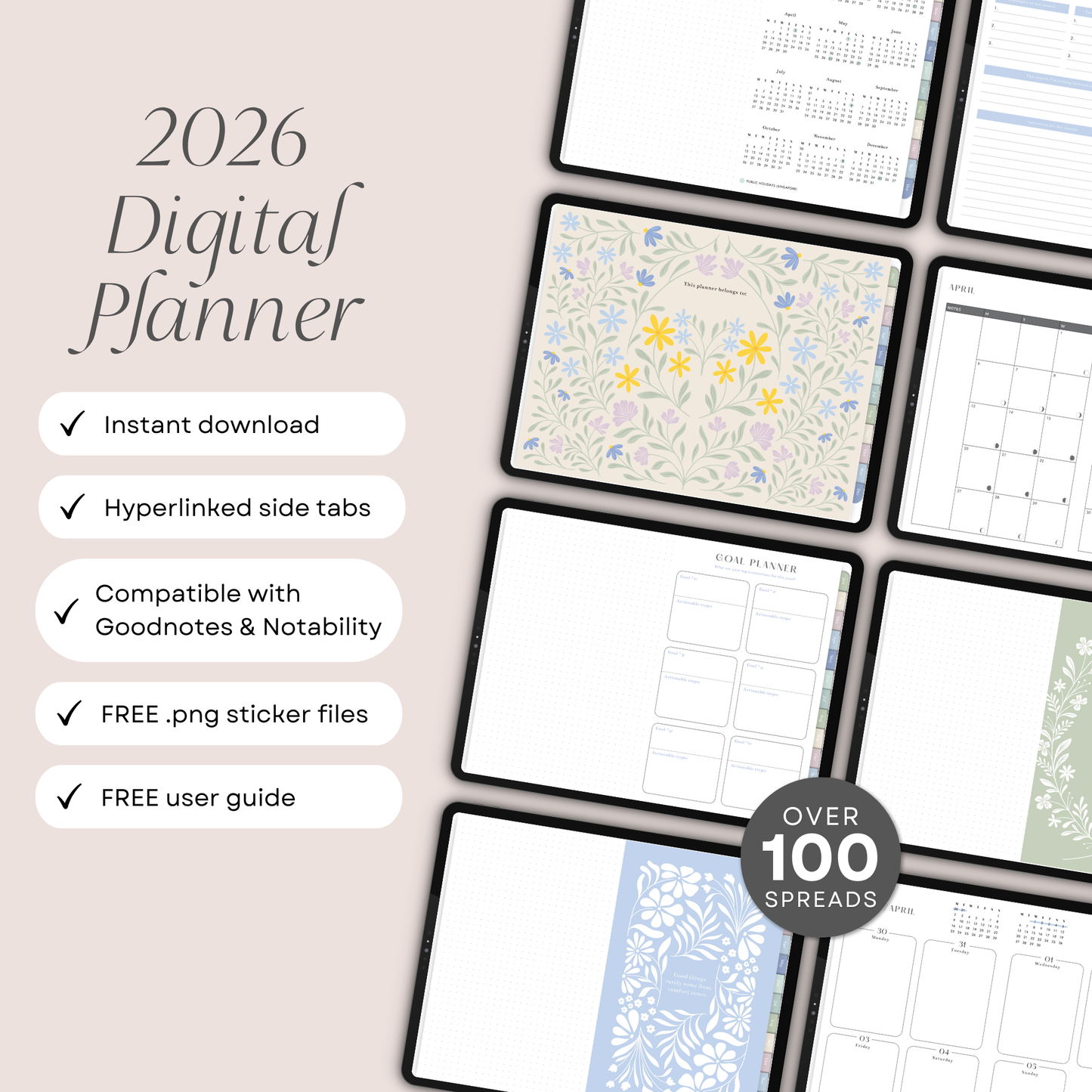Garden Fables 2026 Digital Planner
