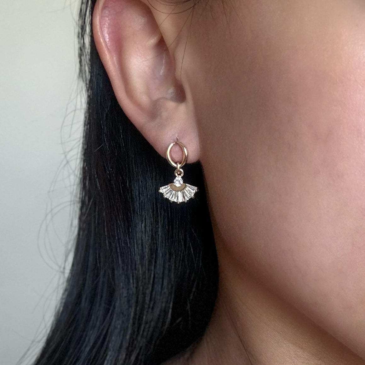 Halo Dangly Studs