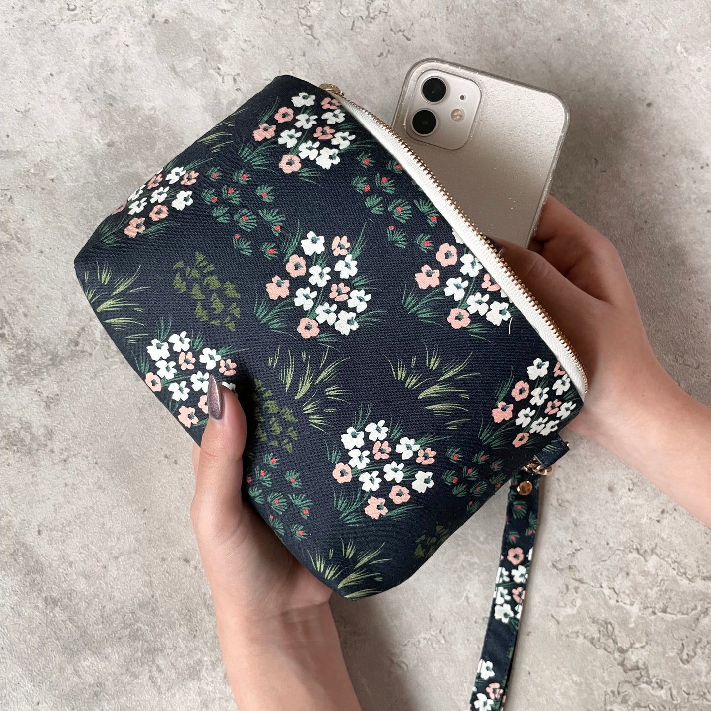 Laurie Zip Wristlet Pouch