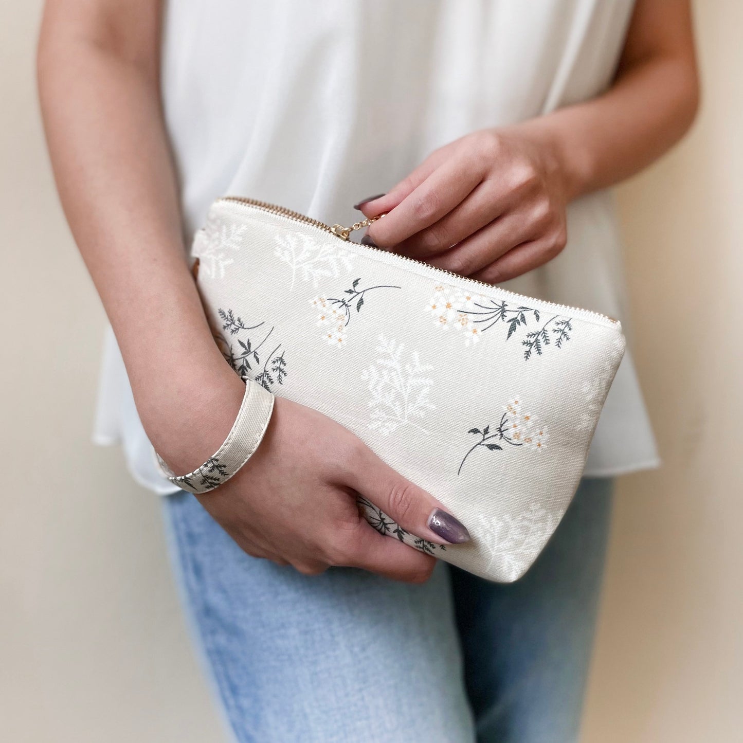 Laurie Zip Wristlet Pouch