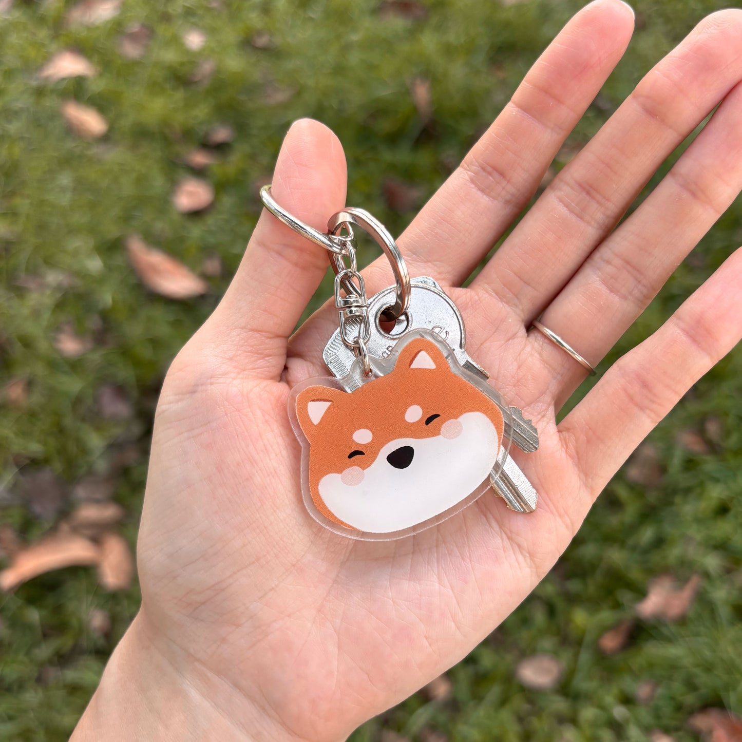 Puppy Love Acrylic Keychain