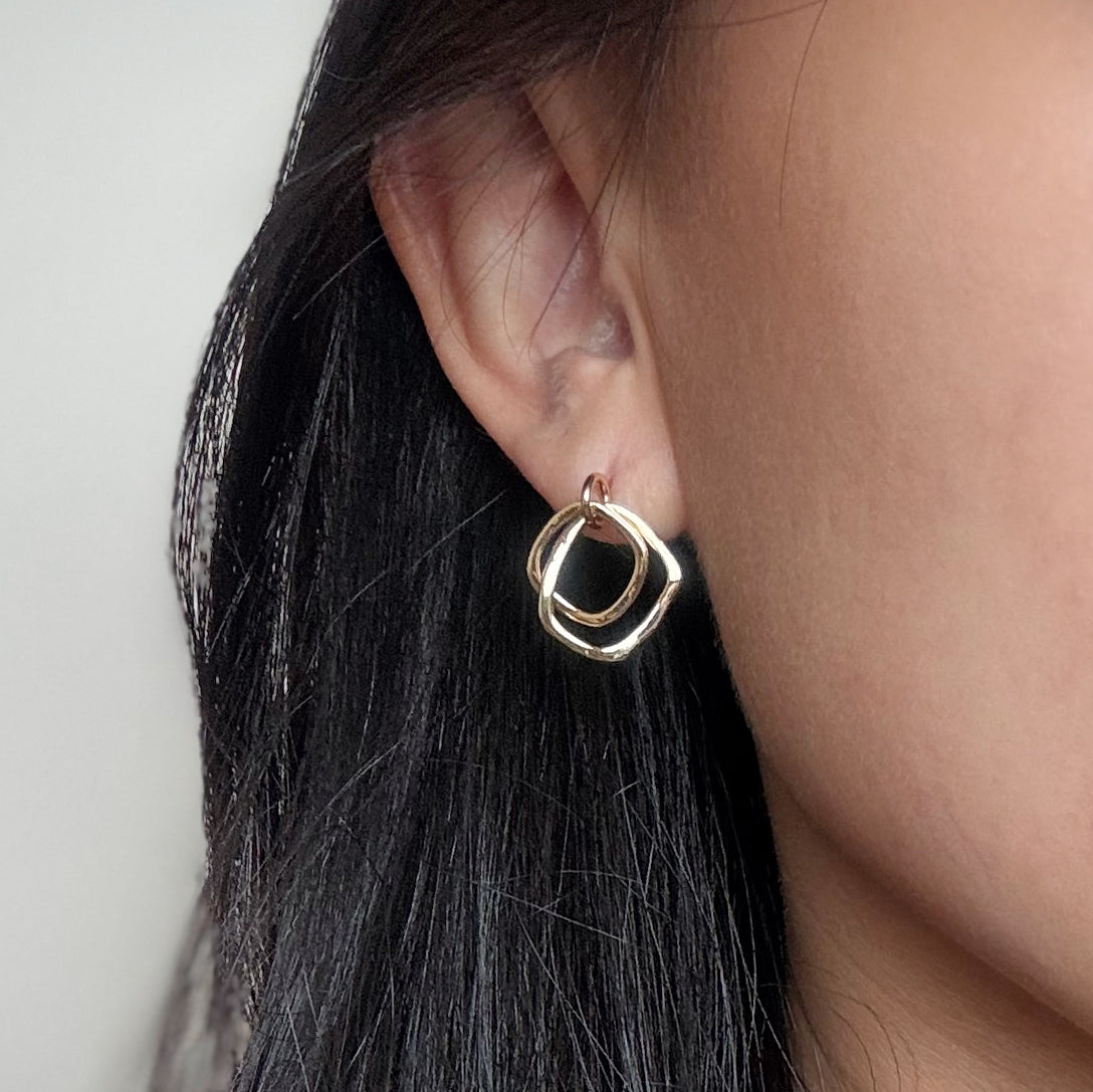 Owen (16k gold-plated) Dangly Studs