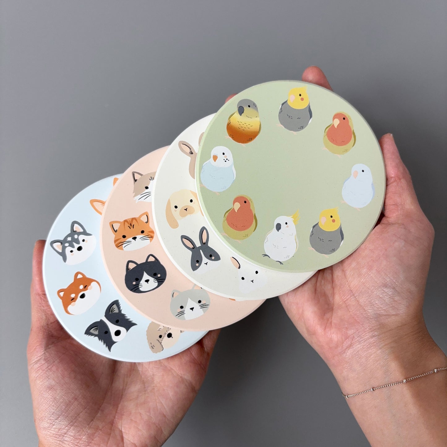 Paws & Whiskers Diatomite Coasters