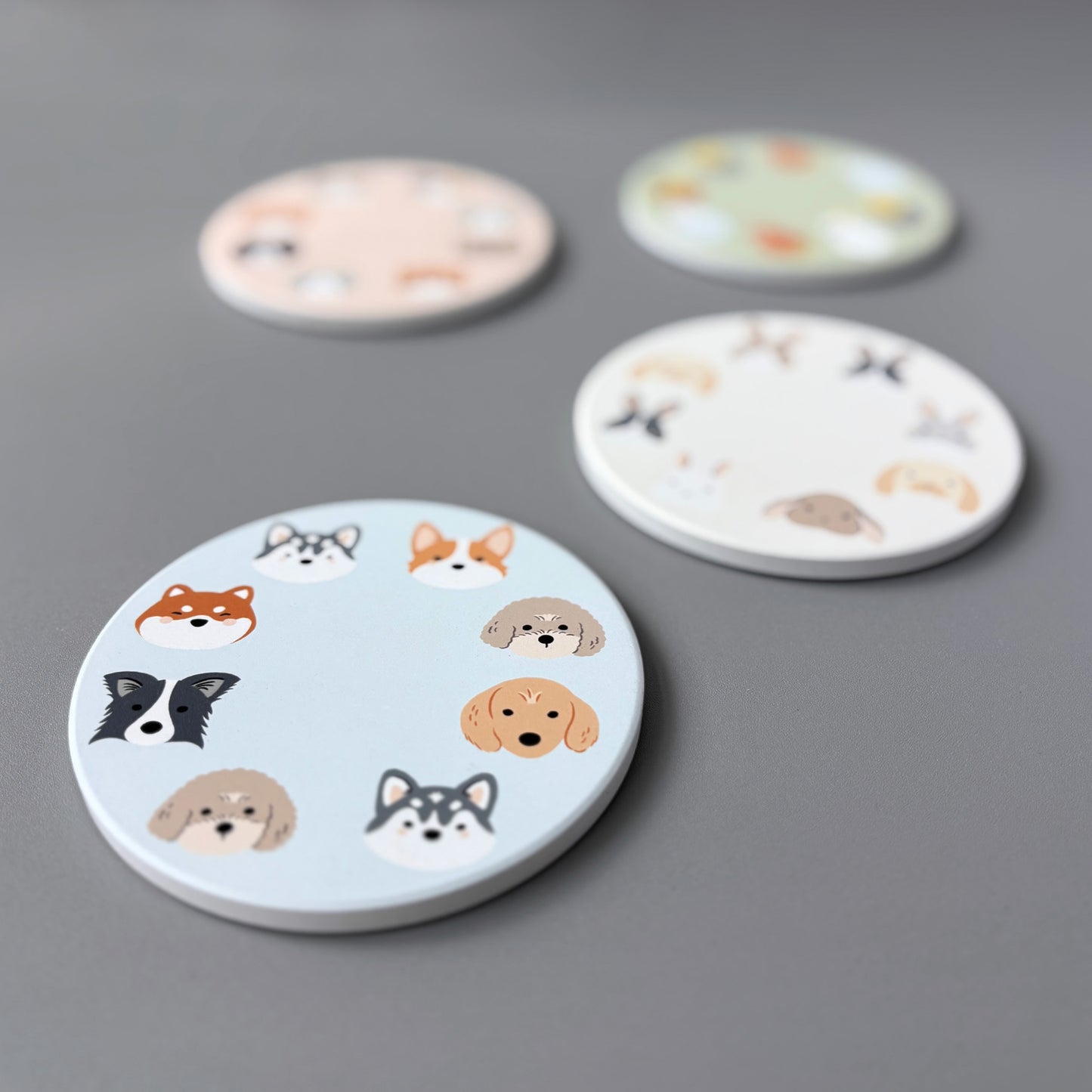 Paws & Whiskers Diatomite Coasters