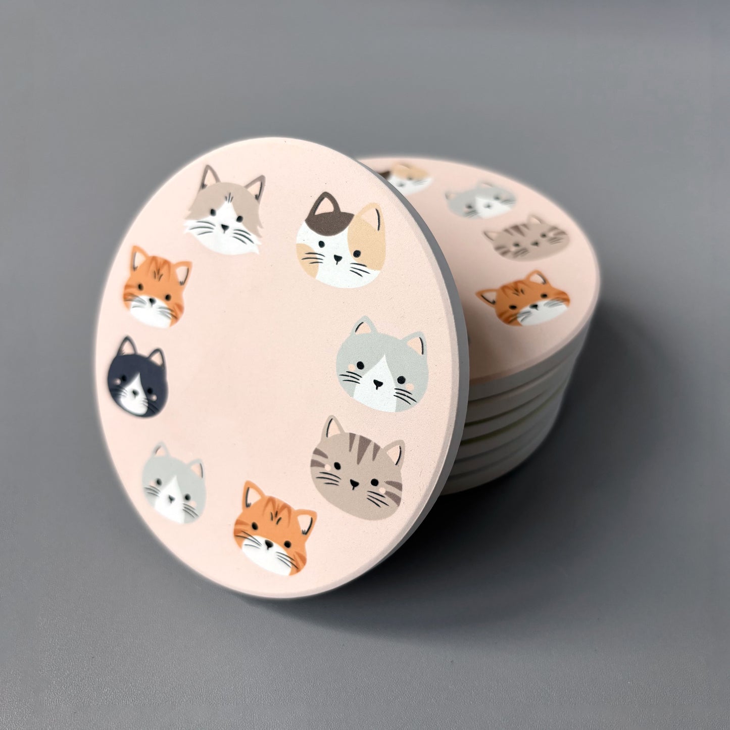 Paws & Whiskers Diatomite Coasters