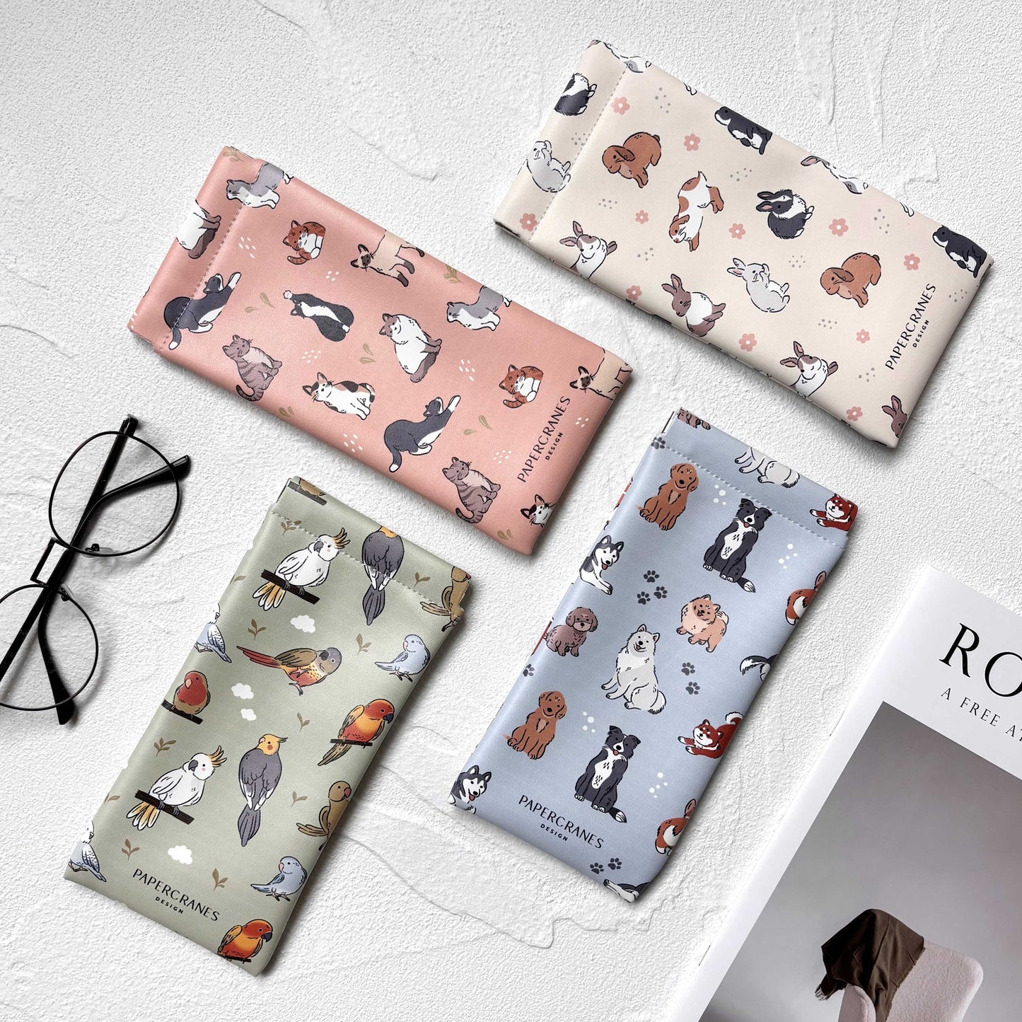 Paws & Whiskers Glasses Pouch
