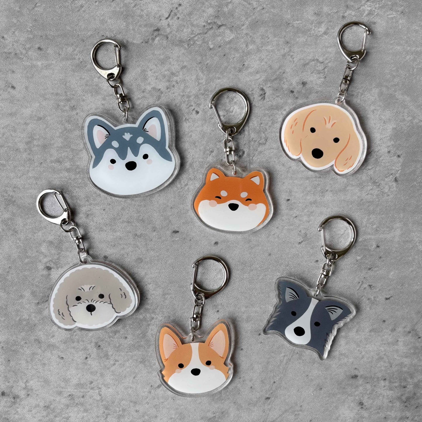 Puppy Love Acrylic Keychain