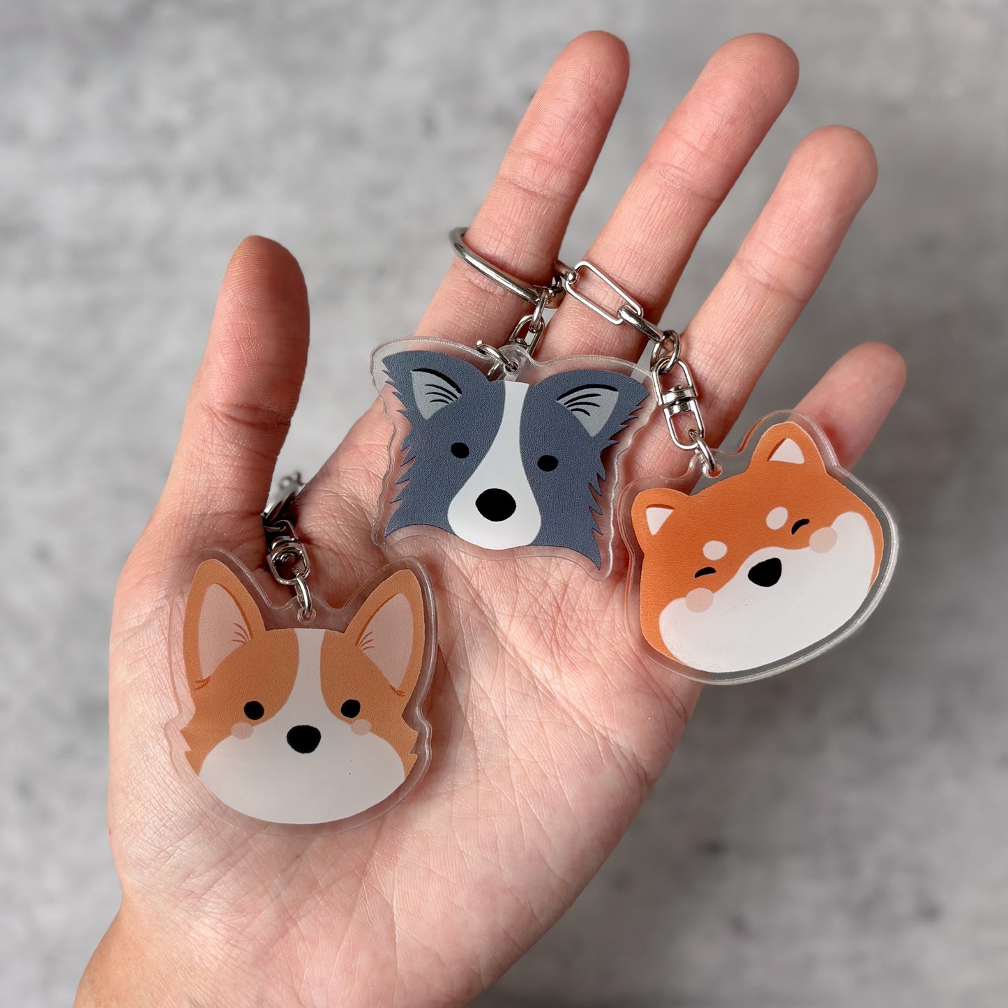 Puppy Love Acrylic Keychain