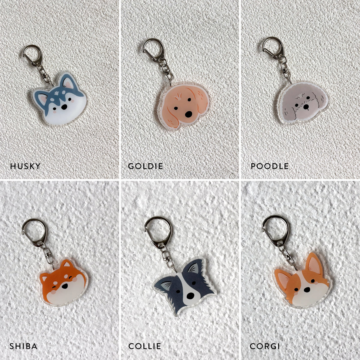 Puppy Love Acrylic Keychain