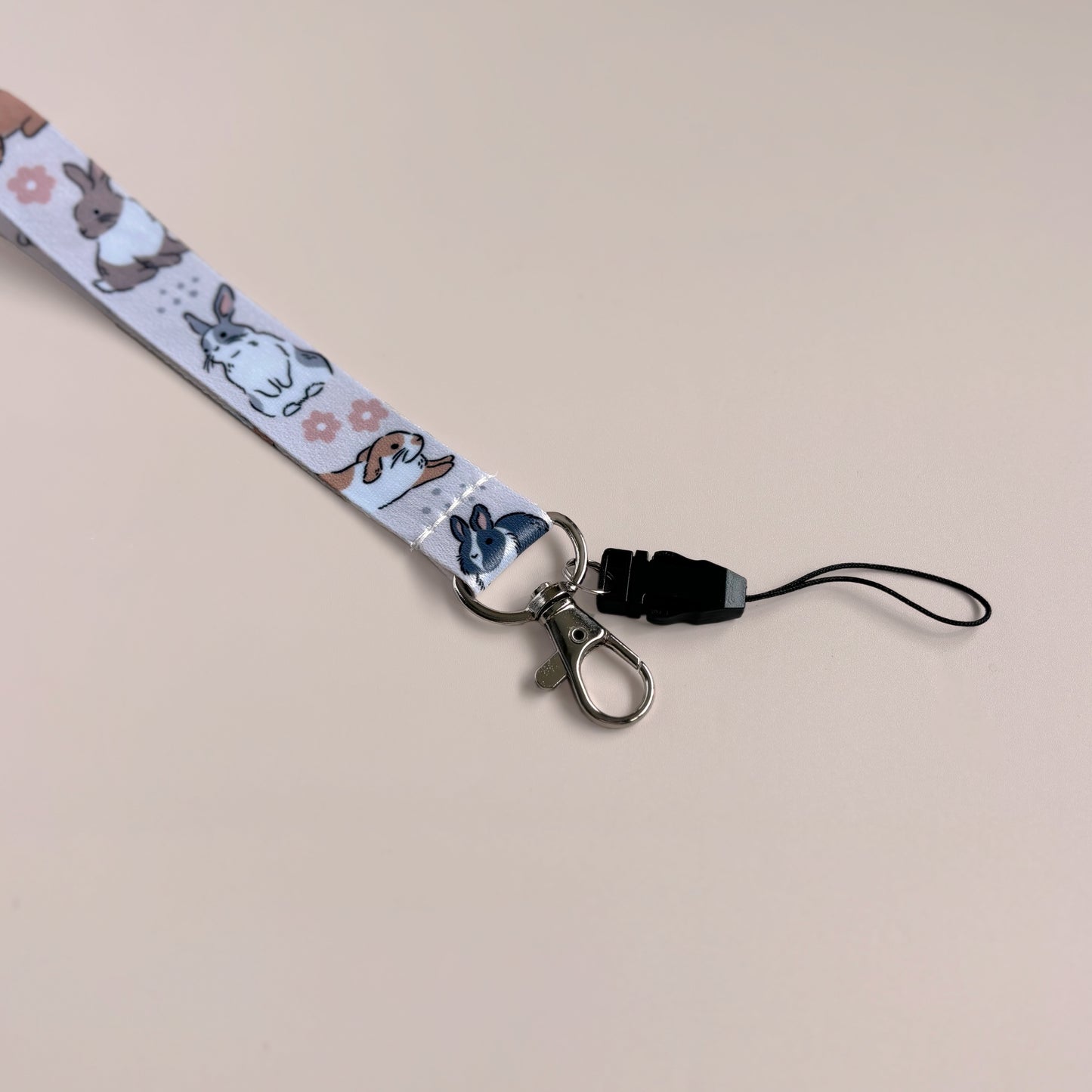 Fluffy Bunny Wrist Strap (15cm)