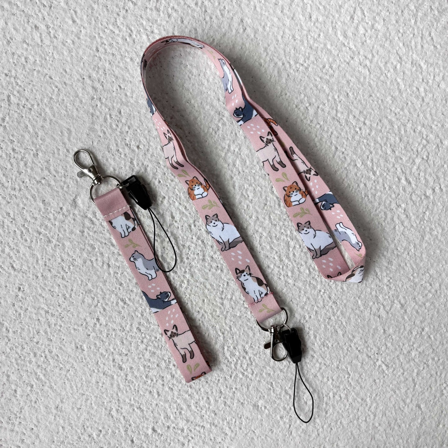 Cozy Kitty Lanyard & Wrist Strap