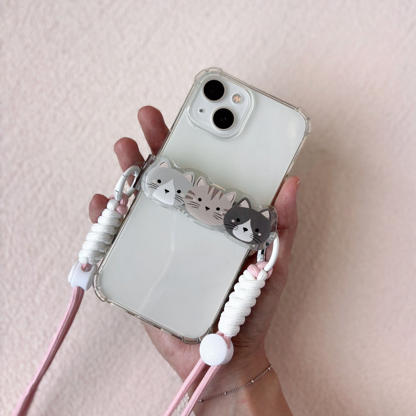 Cozy Kitty Snap Strap | Phone Lanyard Clip