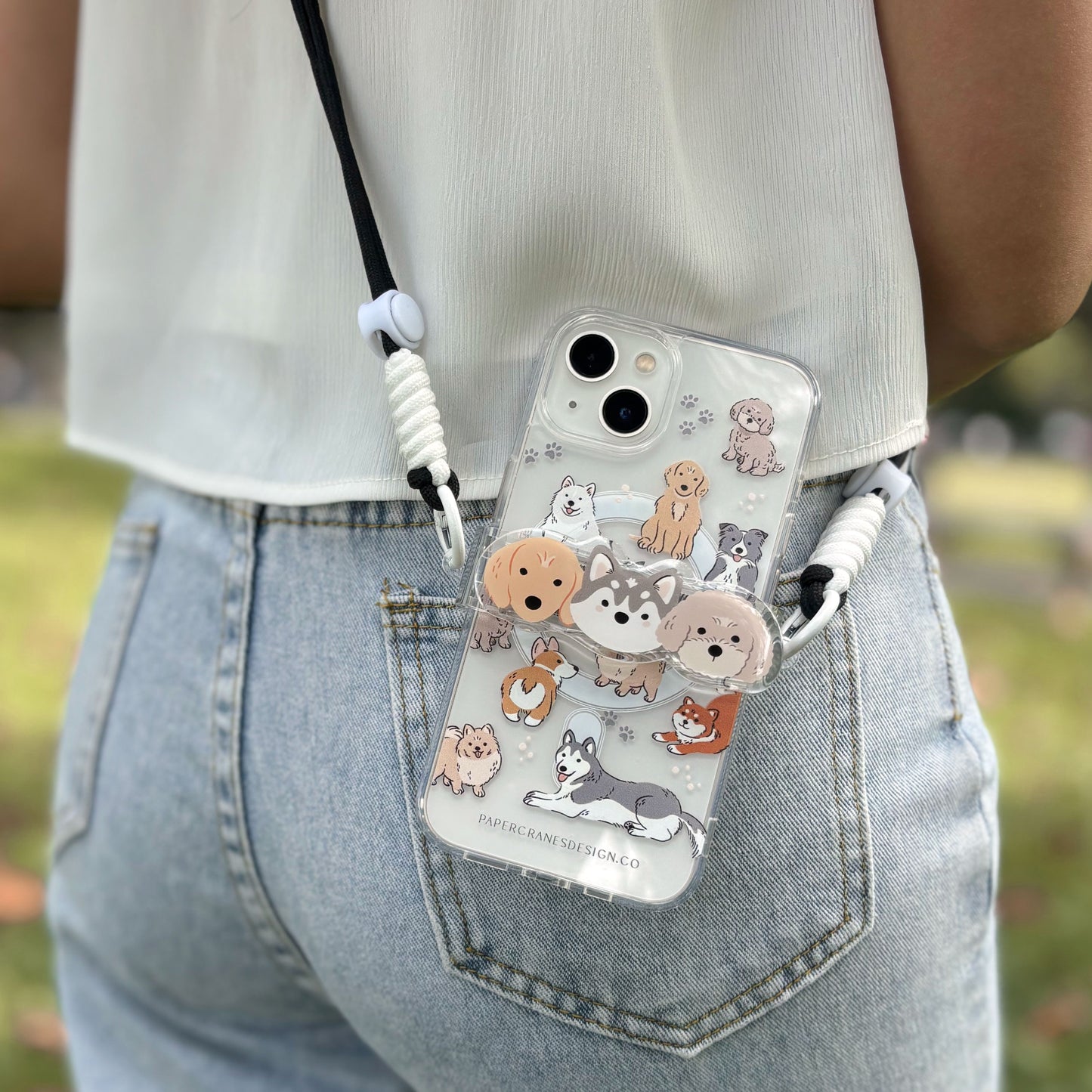 Puppy Love Snap Strap | Phone Lanyard Clip