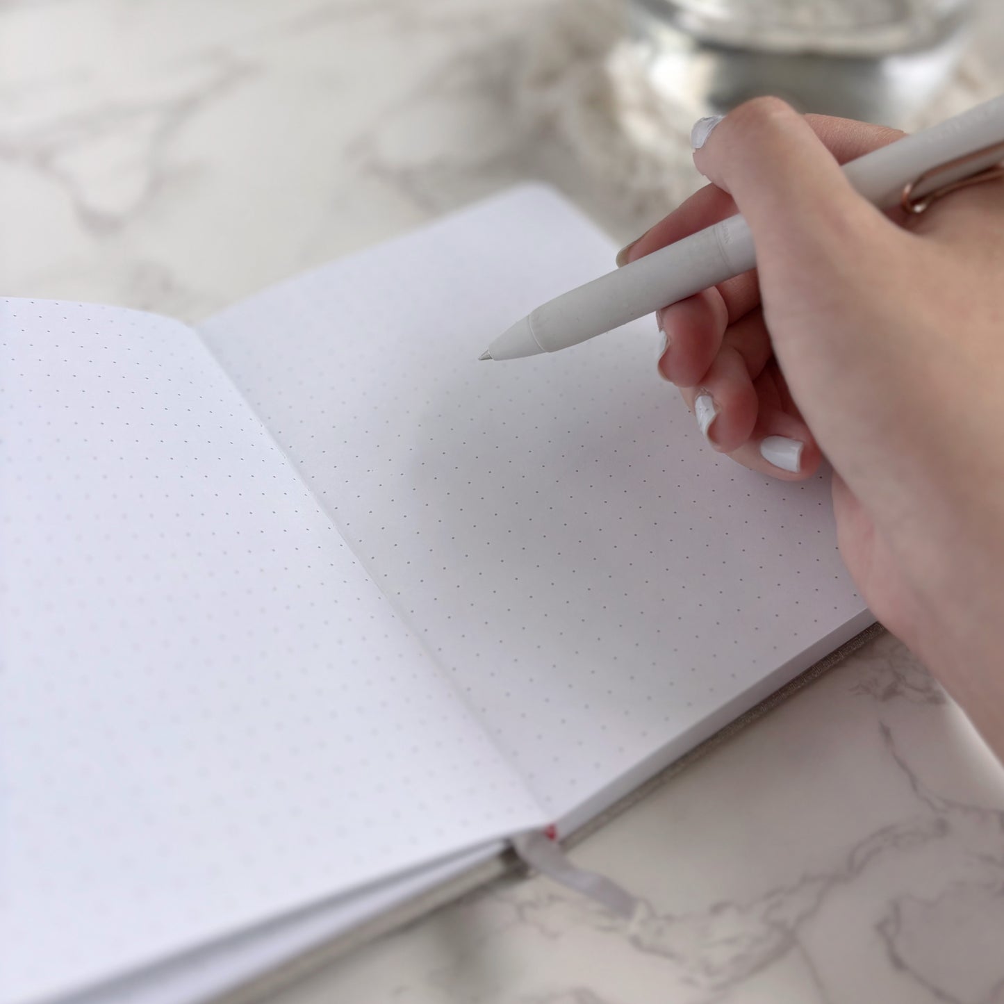 Alpaca | Linen Dot-Grid Pocket Notebook