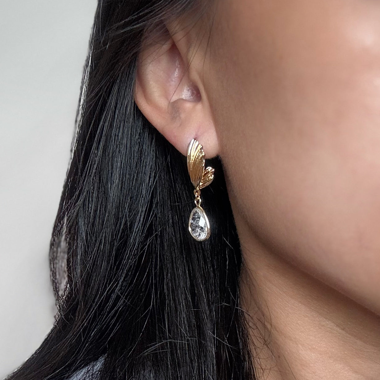 Seraphina (16k gold-plated) Drop Studs
