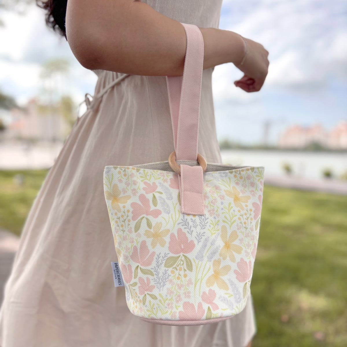 Spring Symphony Bucket Wristlet