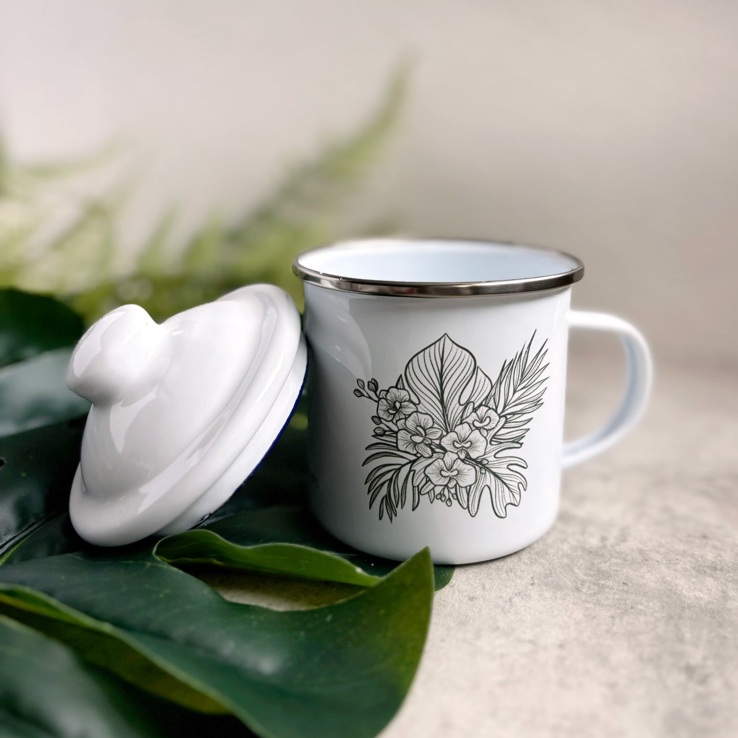 Tropicana 350ml Enamel Cup