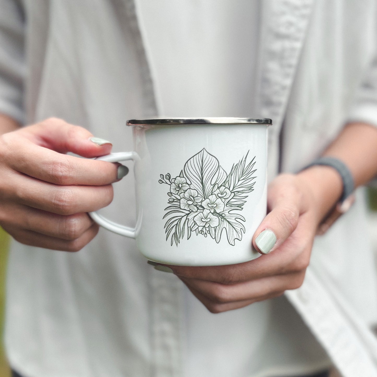 Tropicana 350ml Enamel Cup