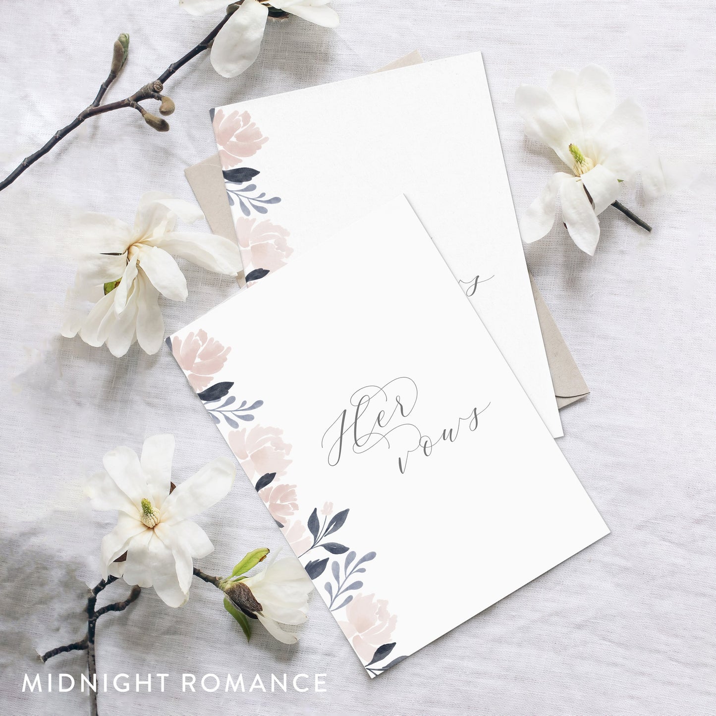 Custom Wedding Vow Cards (Set of 2)