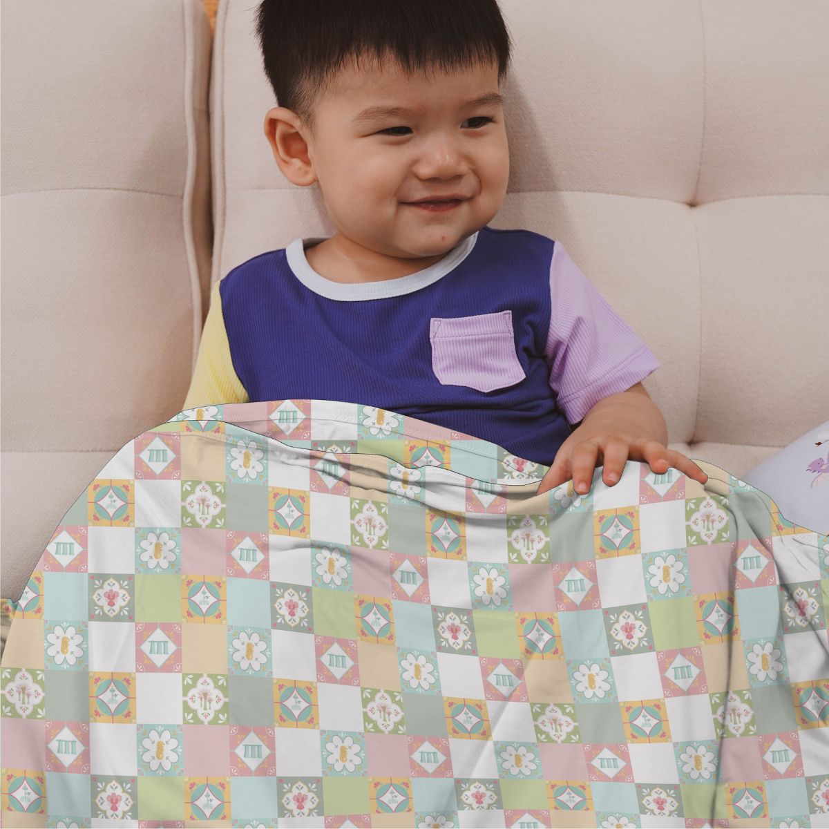 SG60 Limited Edition Signature Air Bamboo™ Baby Blanket (x Elly Milley)