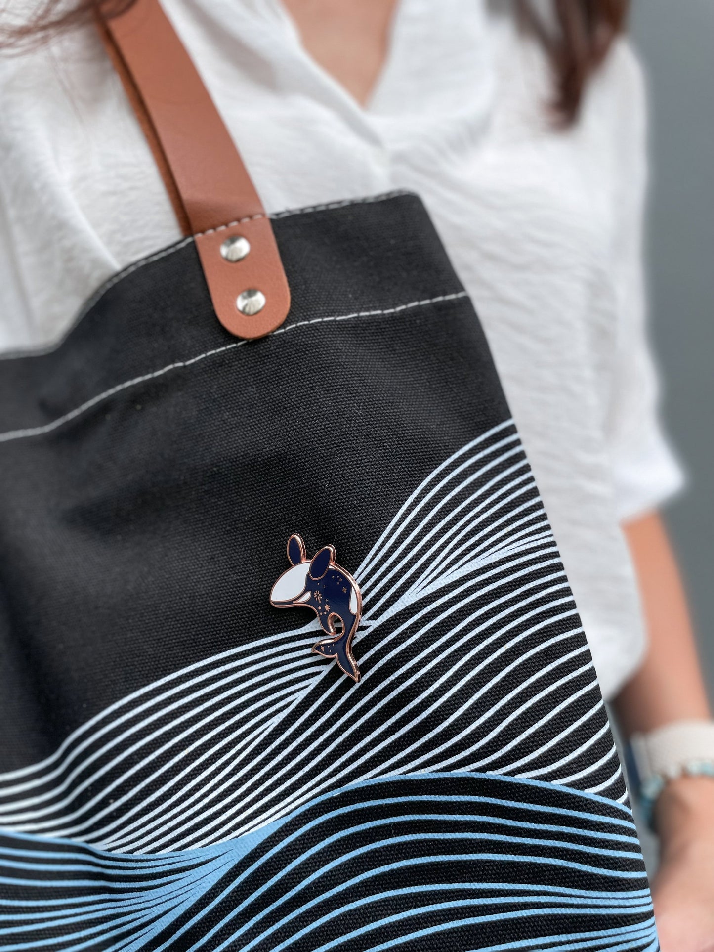 Oceana Enamel Pin | Orca