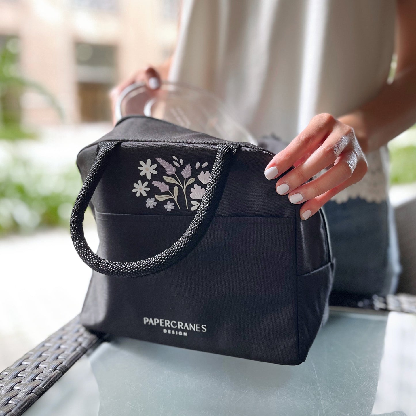 Lavender Fields Insulated Lunch Bag