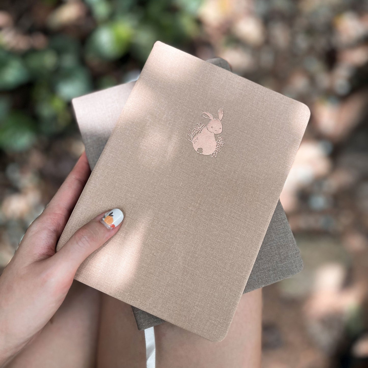 Binky Bunny | Linen B6 Lined Notebook