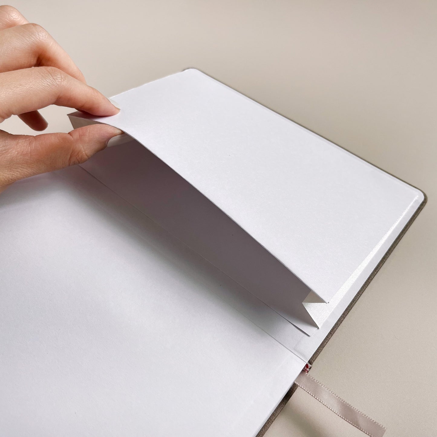 Red Panda | Linen B6 Dot-Grid Notebook