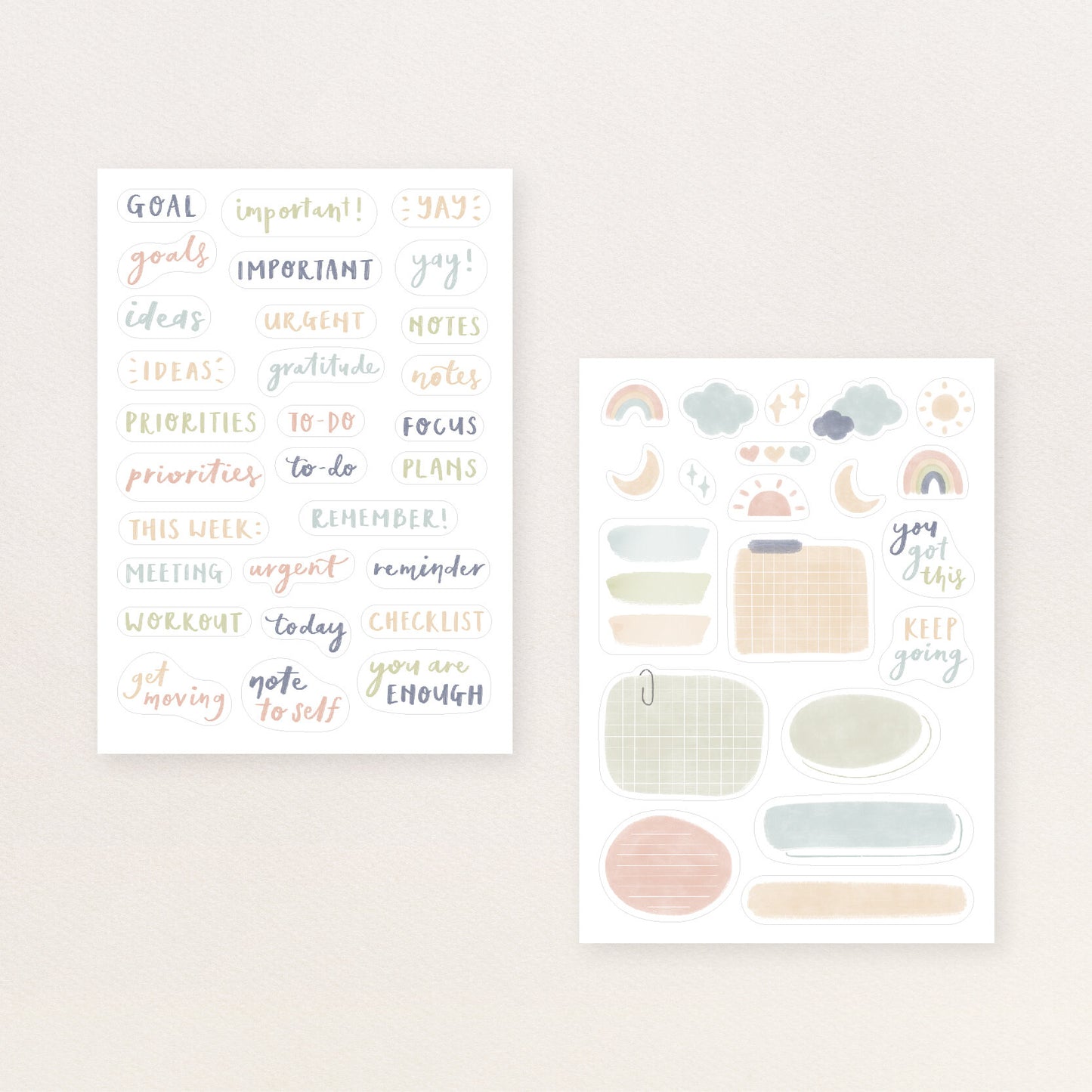 Hello Sunshine | Sticker sheets - Set of 2