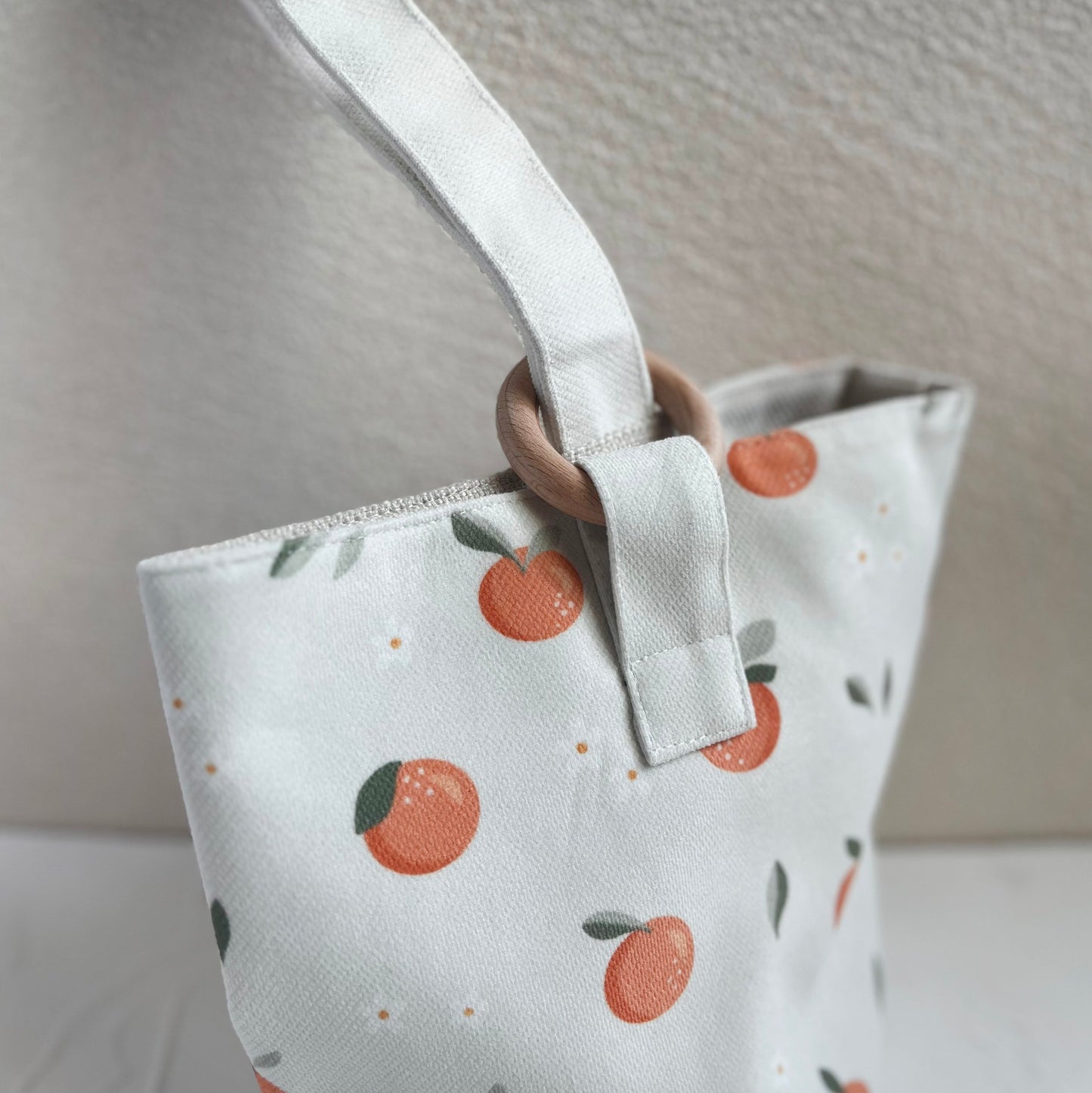 Orange Blossom Bucket Wristlet