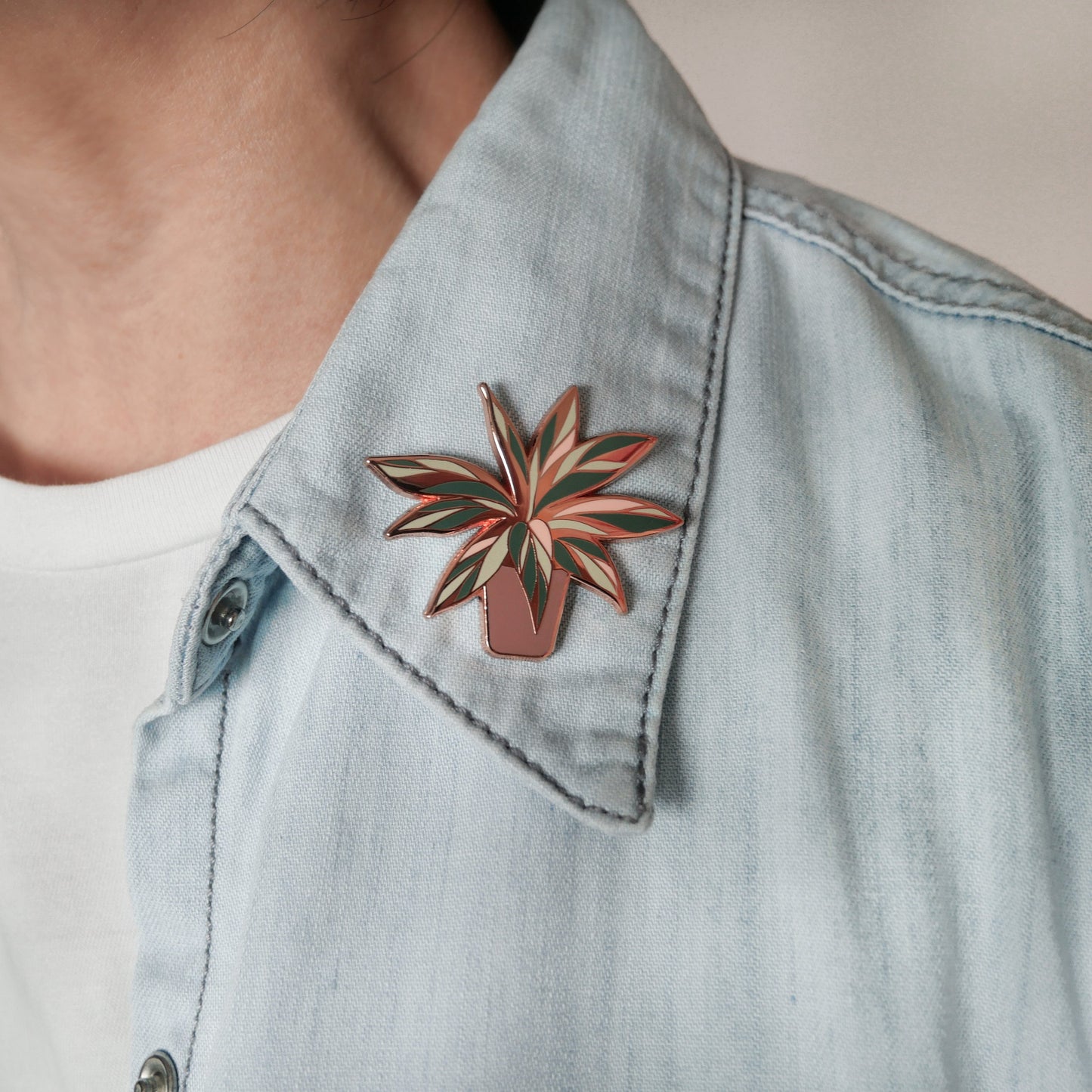 Calathea Triostar | Botanica Enamel Pin