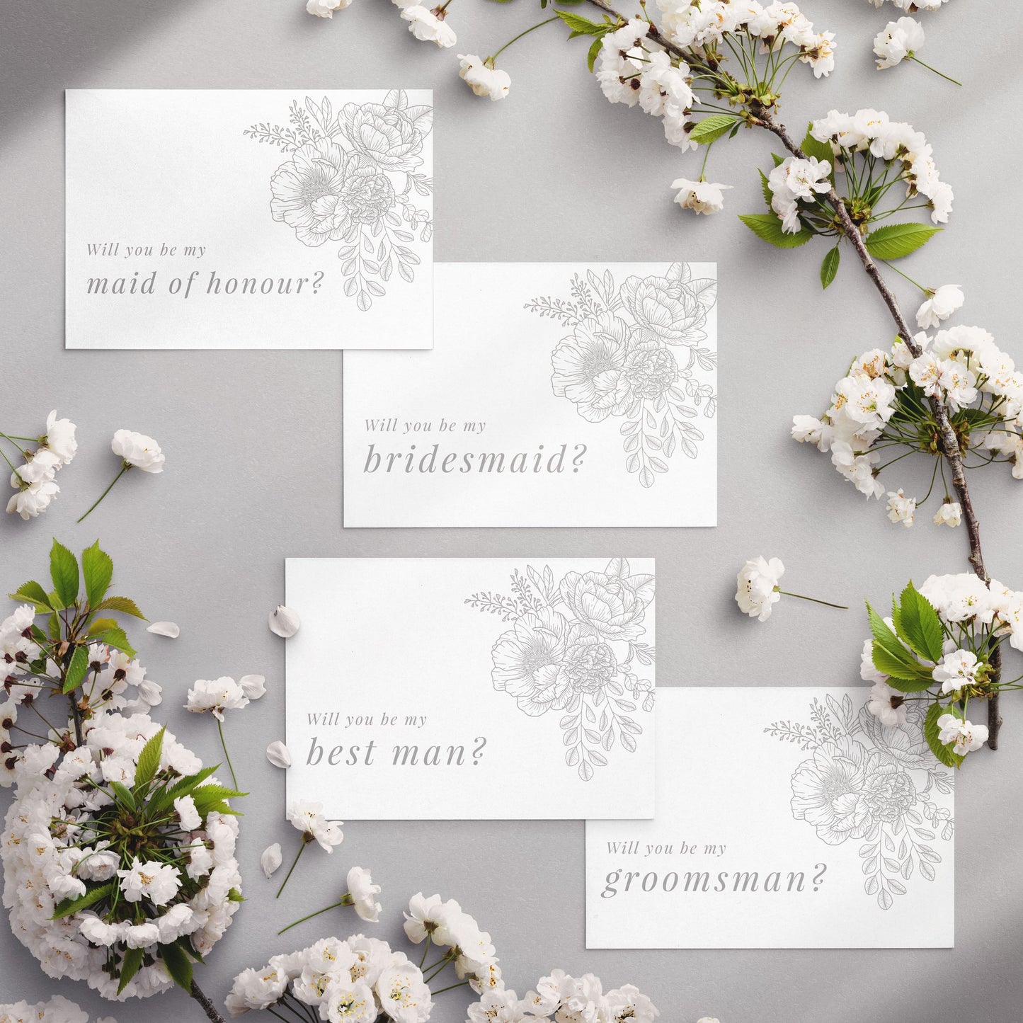 Bridal Party Bridesmaid Groomsman | Proposal Card