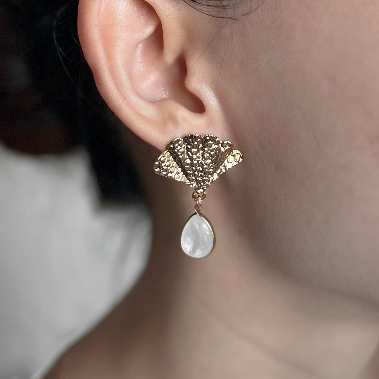 Cleo Droplet (16k gold-plated) Studs
