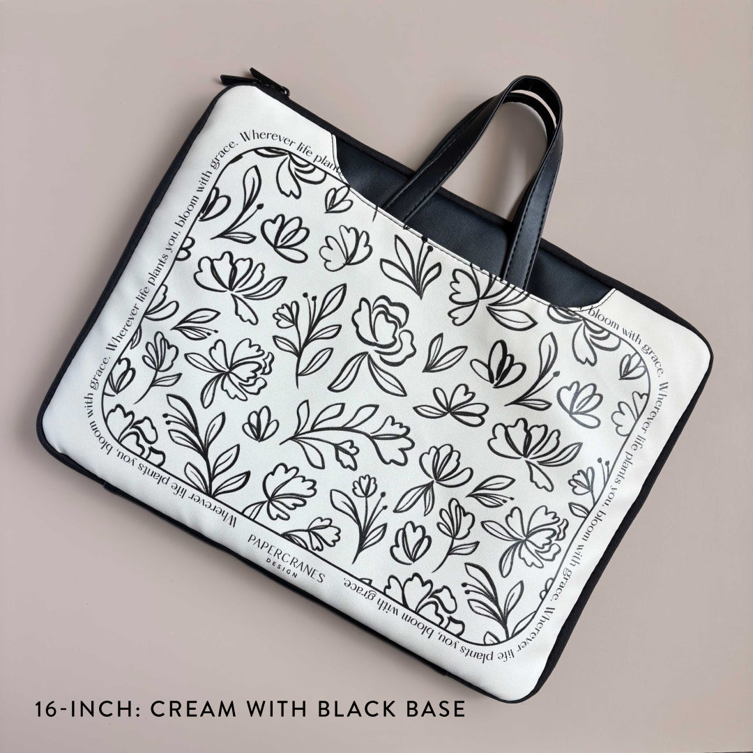Ethereal Blooms Plushy Laptop Bag