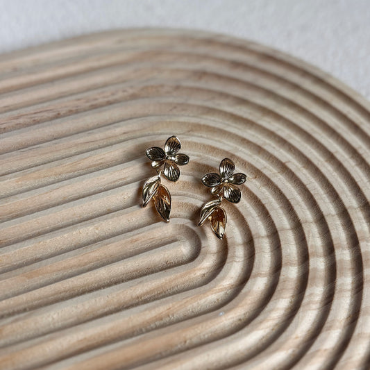 Eva (16k gold-plated) Dangly Studs
