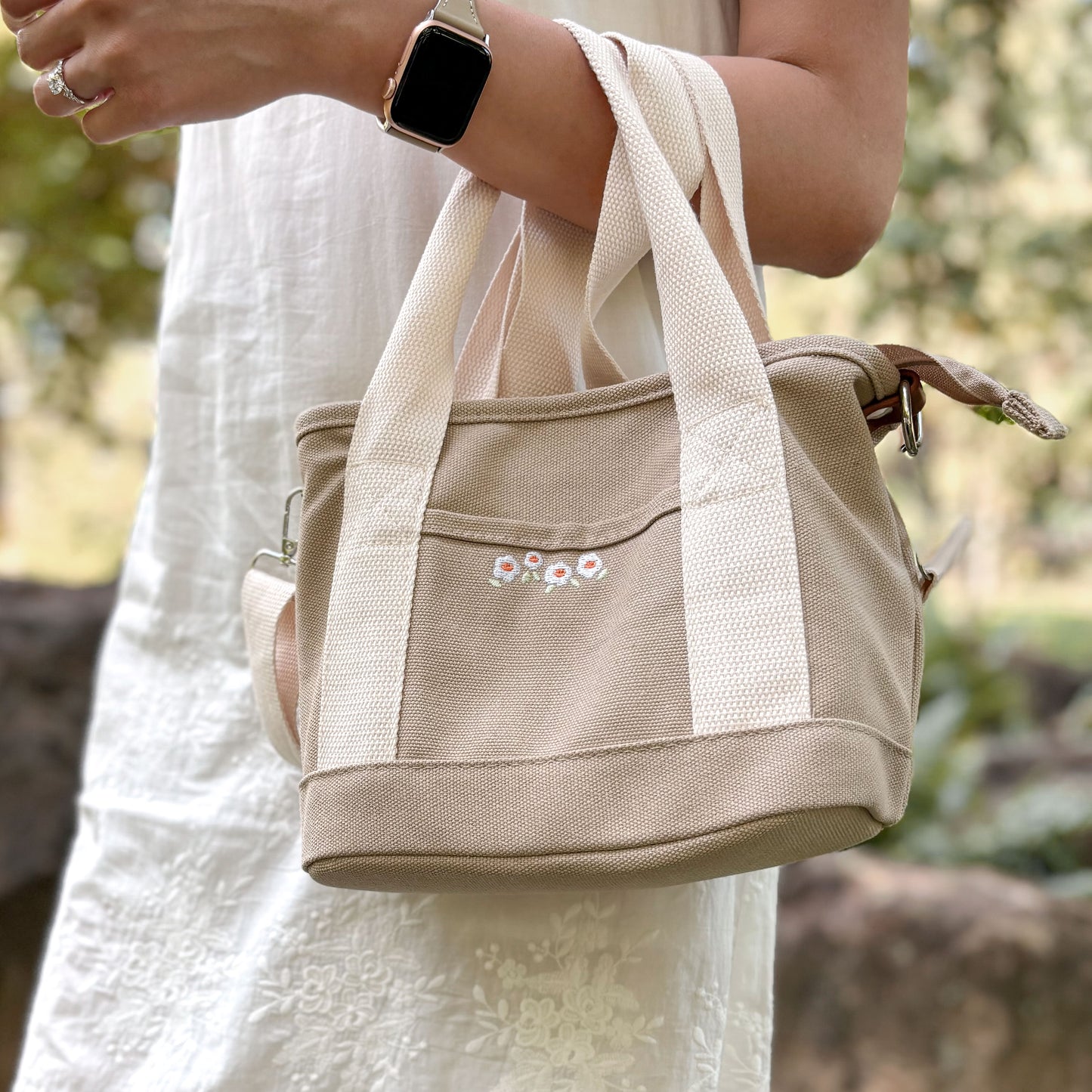 [B-Grade] Florette Mini Multi-Pocket Tote (UP. $38)