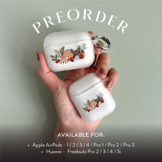 [PREORDER] Forest Friends | Red Panda Ear Buds Case