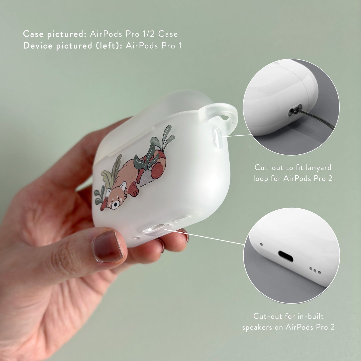 [PREORDER] Forest Friends | Red Panda Ear Buds Case