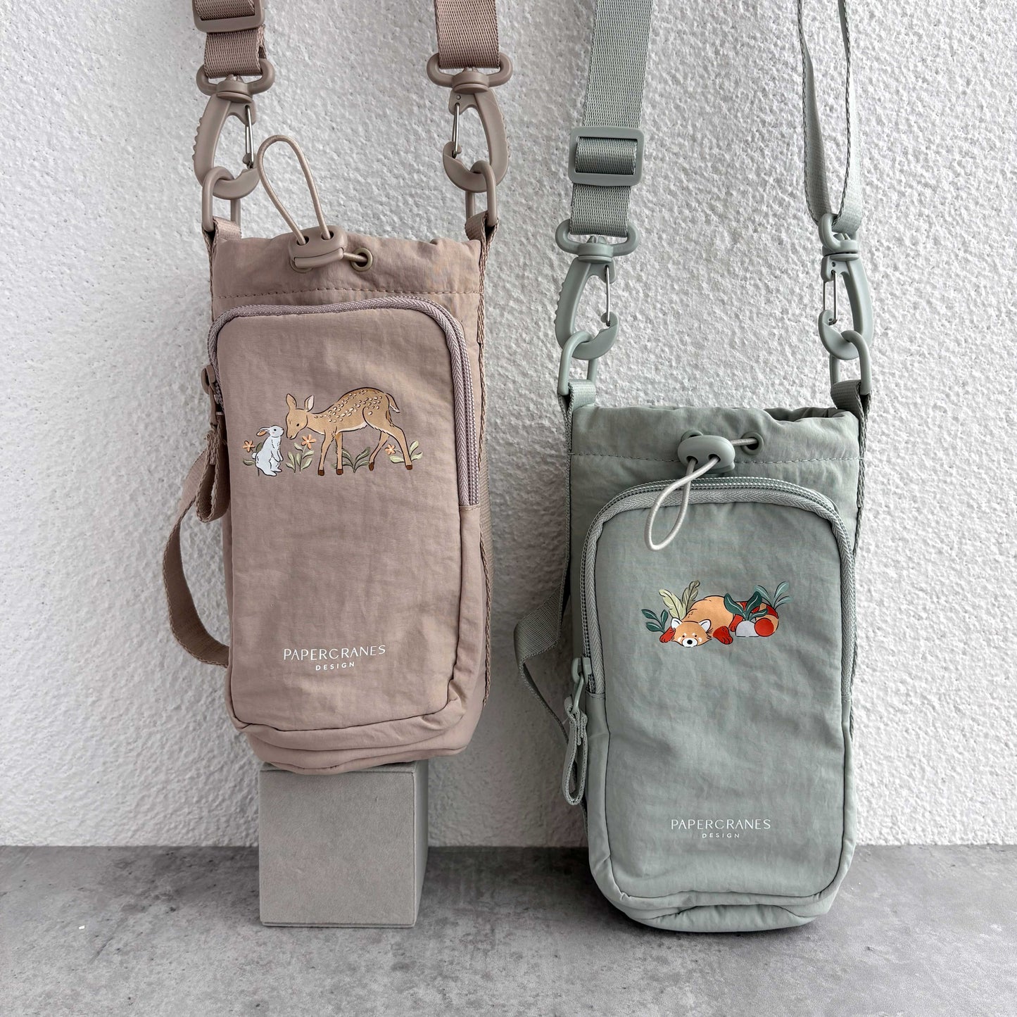 Forest Friends Water Bottle Sling Bag