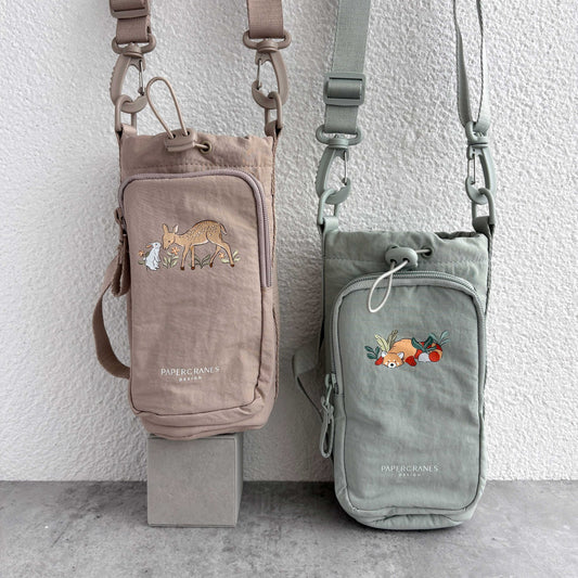 Forest Friends Water Bottle Sling Bag