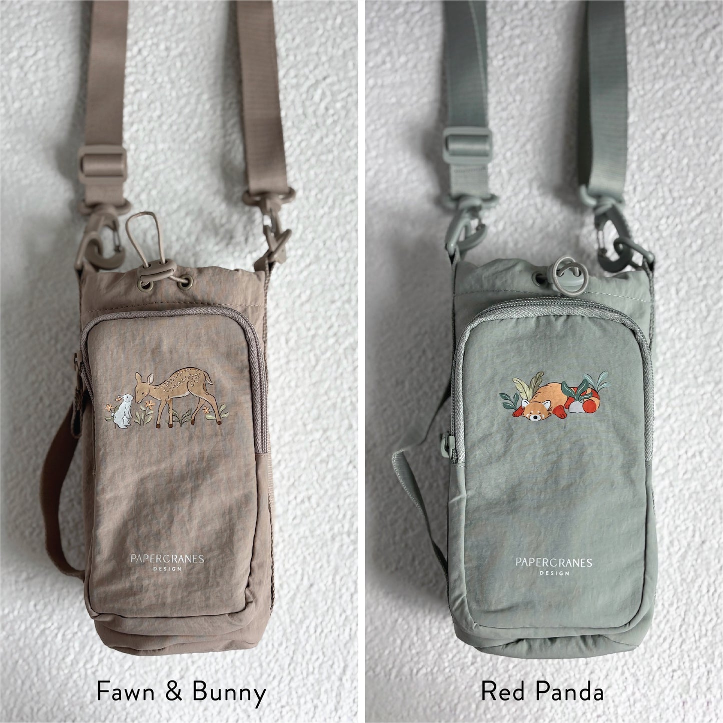 Forest Friends Water Bottle Sling Bag