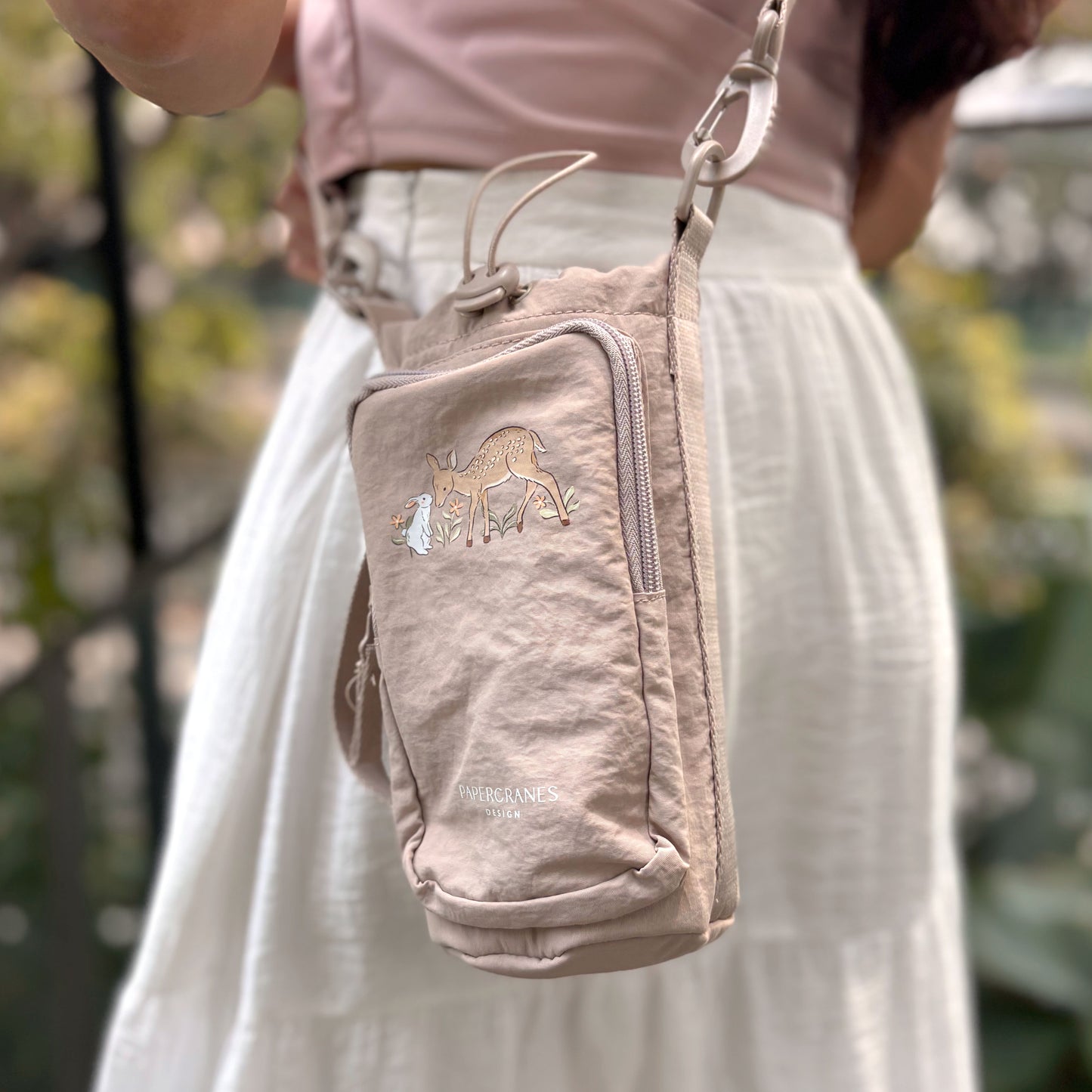 Forest Friends Water Bottle Sling Bag