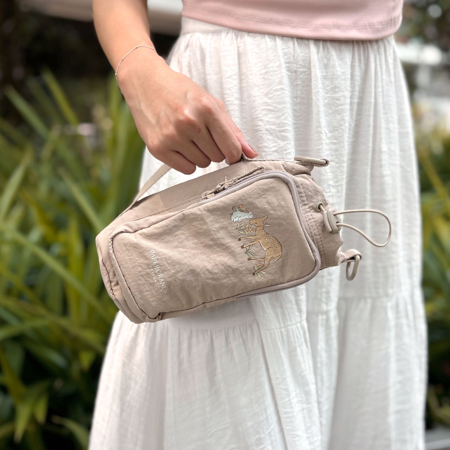 Forest Friends Water Bottle Sling Bag