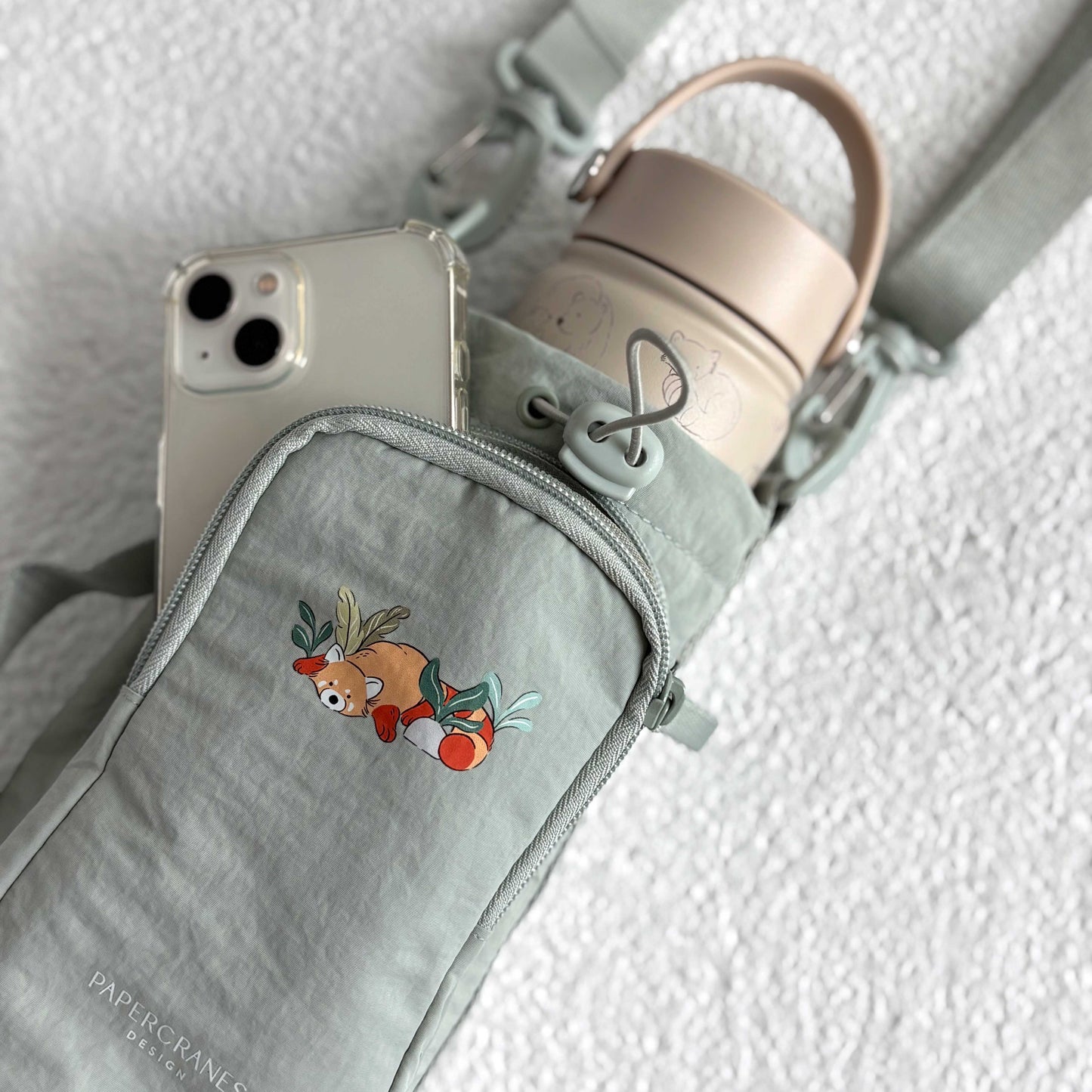 Forest Friends Water Bottle Sling Bag