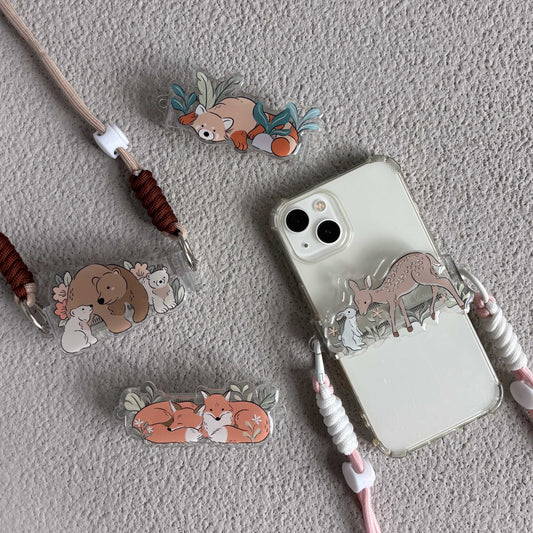 Forest Friends Snap Strap | Phone Lanyard Clip