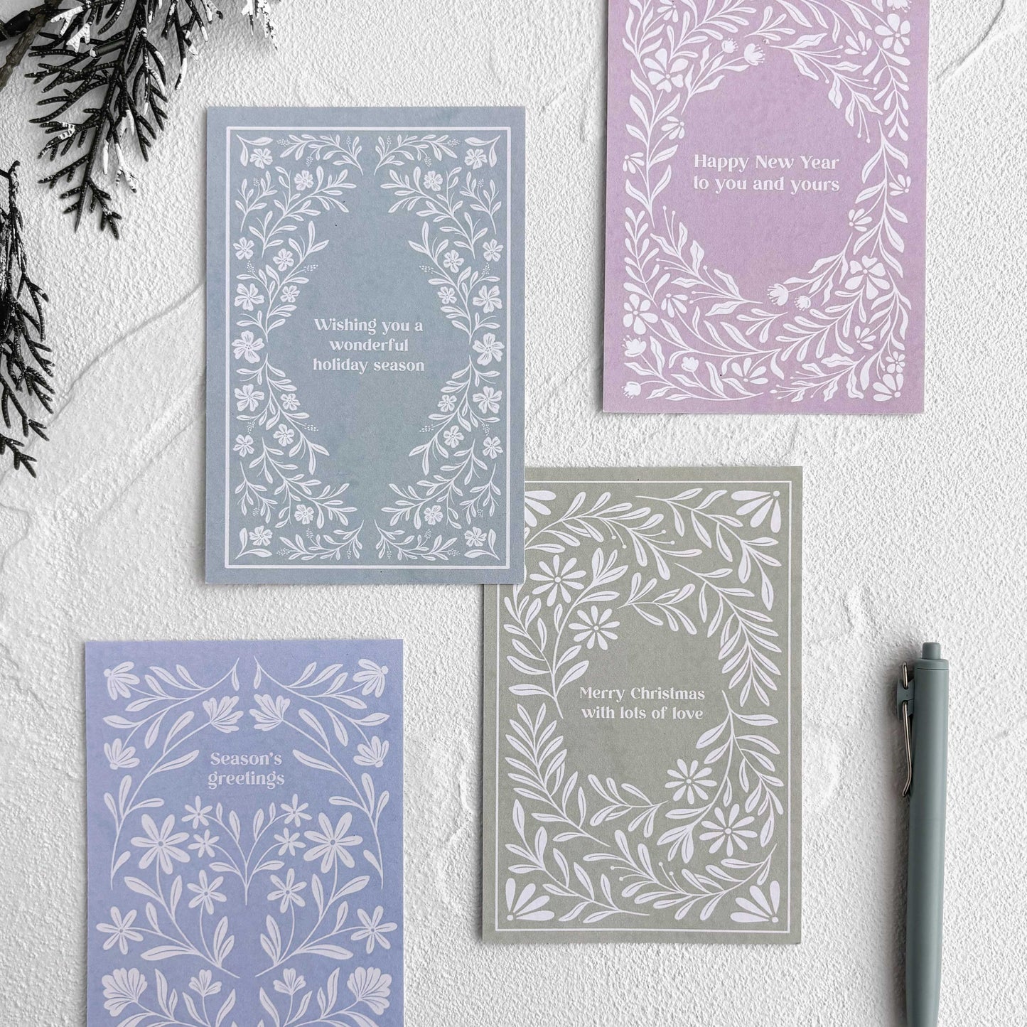 Garden Fables | Christmas Postcards - Set of 4