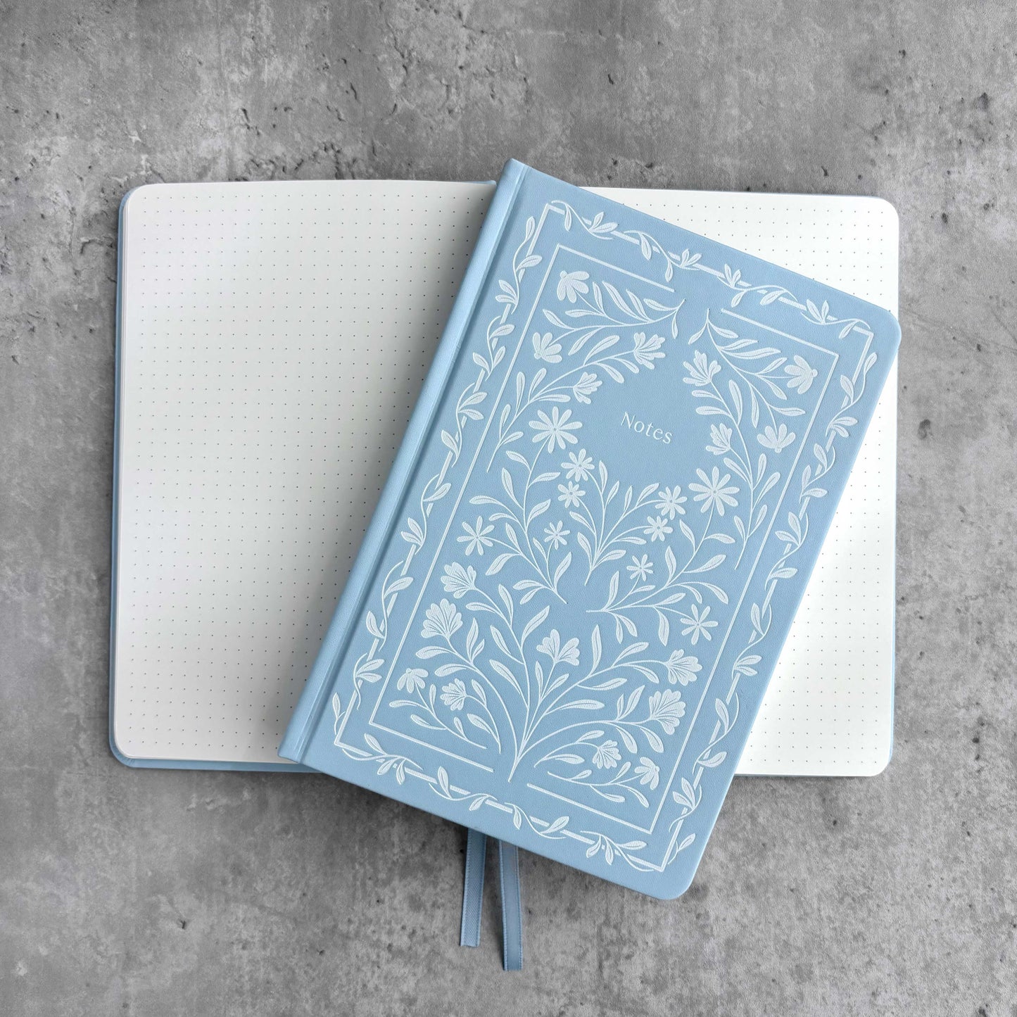 Garden Fables | Frosty Blue A5 Dot-Grid Journal